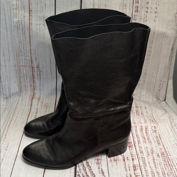 Nine West Black Leather Heeled Boots 8.5 NWT - Picture 16 of 16